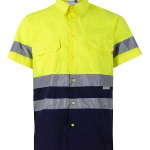 Camisa bicolor manga corta Alta Visibilidad VELILLA 142