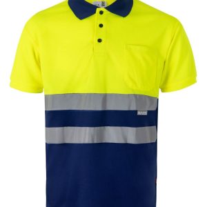 Polo bicolor manga corta VELILLA 173
