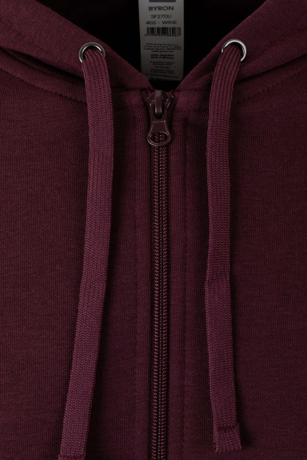 BYRON - SUDADERA CREMALLERA CAPUCHA 270 MUKUA SF270U - Imagen 200